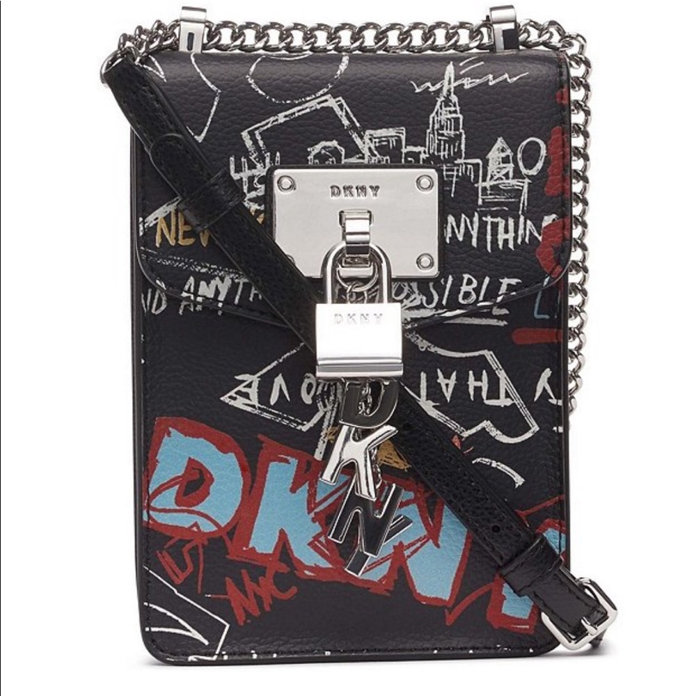 DKNY Elissa graffiti crossbody bag